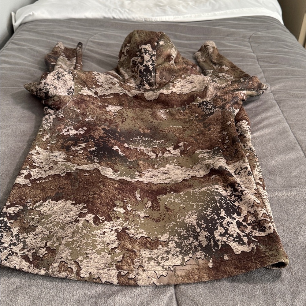 RedHead Kids Camo Strata Hoodie - Brown, Green, Tan Sz L - Picture 12 of 12